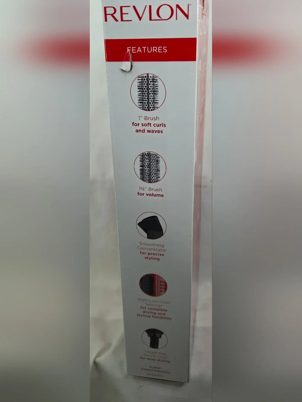 REVLON - RV440RED1 - Hot Air Brush Kit for Styling & Frizz Control New Open Box